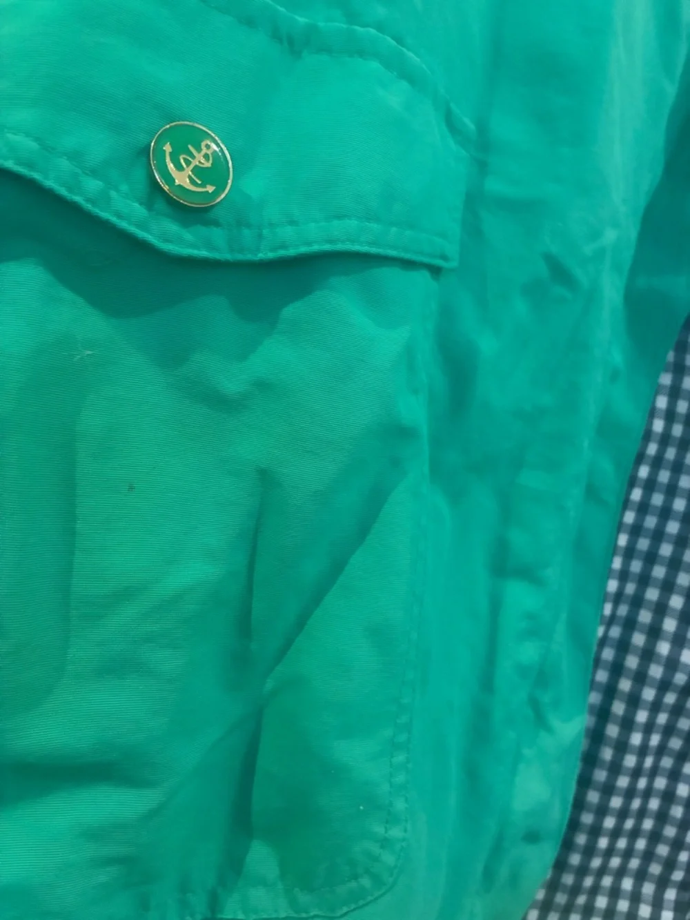 Charter‎ Club Teal Hooded Trench Coat